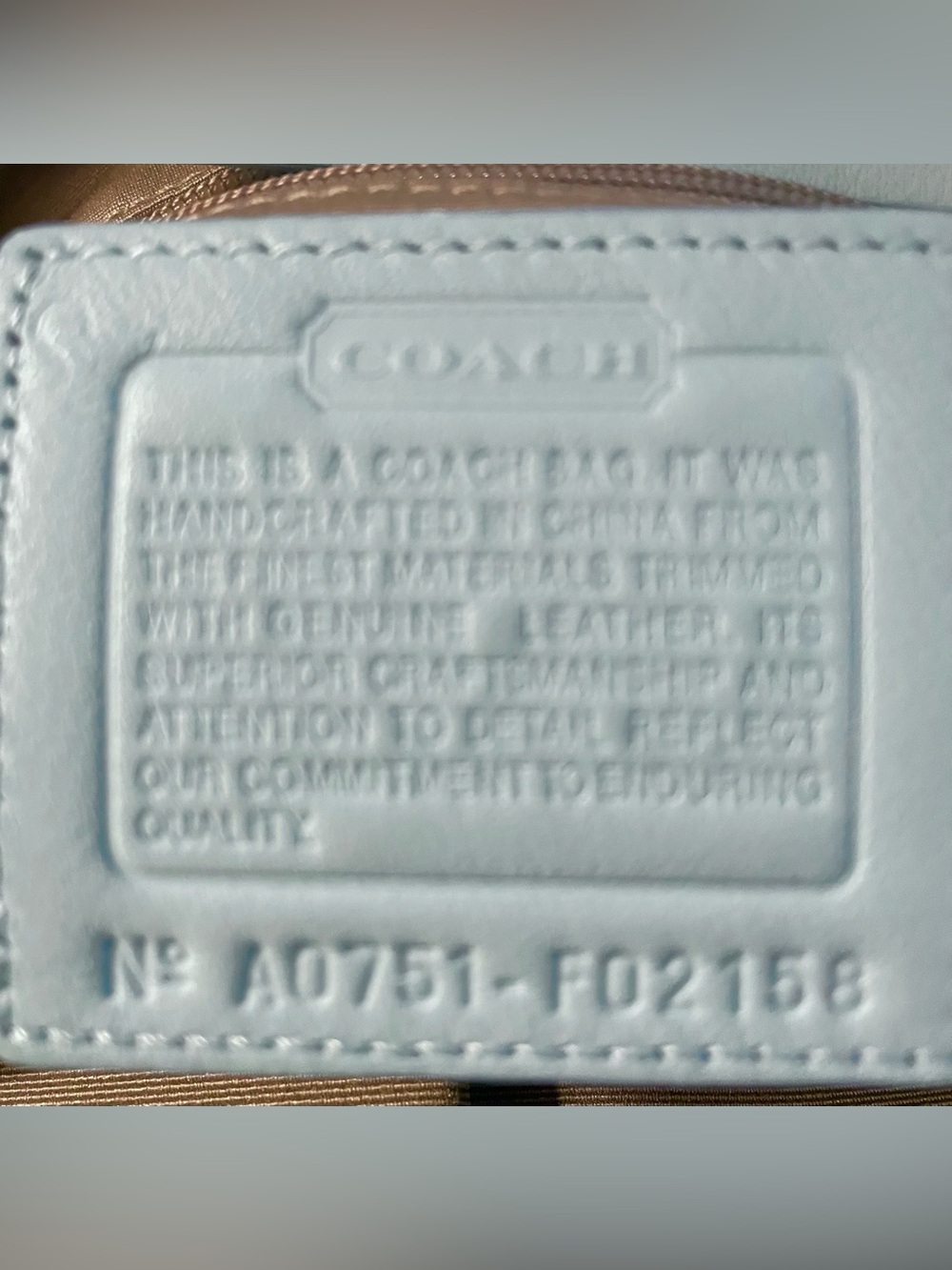 Very Rare Coach aqua mist signature Soho hobo bag - Picture 7 of 9